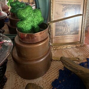 Set of 3 Copper measuring cups